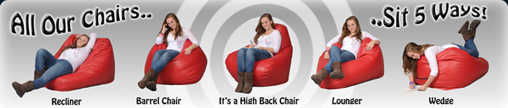 Beanbag sits 5 ways