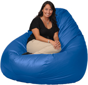Big Beanbag in Bright Royal Blue
