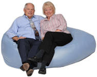 Giant Bean Bag in Ice Blue