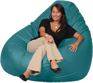 Huge Bean Bag in Scuba Blue