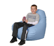Light Blue Large Bean Bag Chair