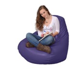 Large Bean Bag Chair in Iris Purple