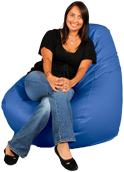 Big beanbag in Bright Royal Blue