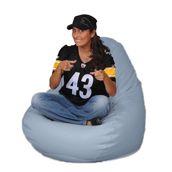 Ice Blue Adult Bean bag Chair