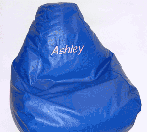 beanbags monogram black light