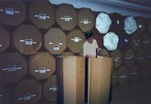 Shipping boxes stacked up