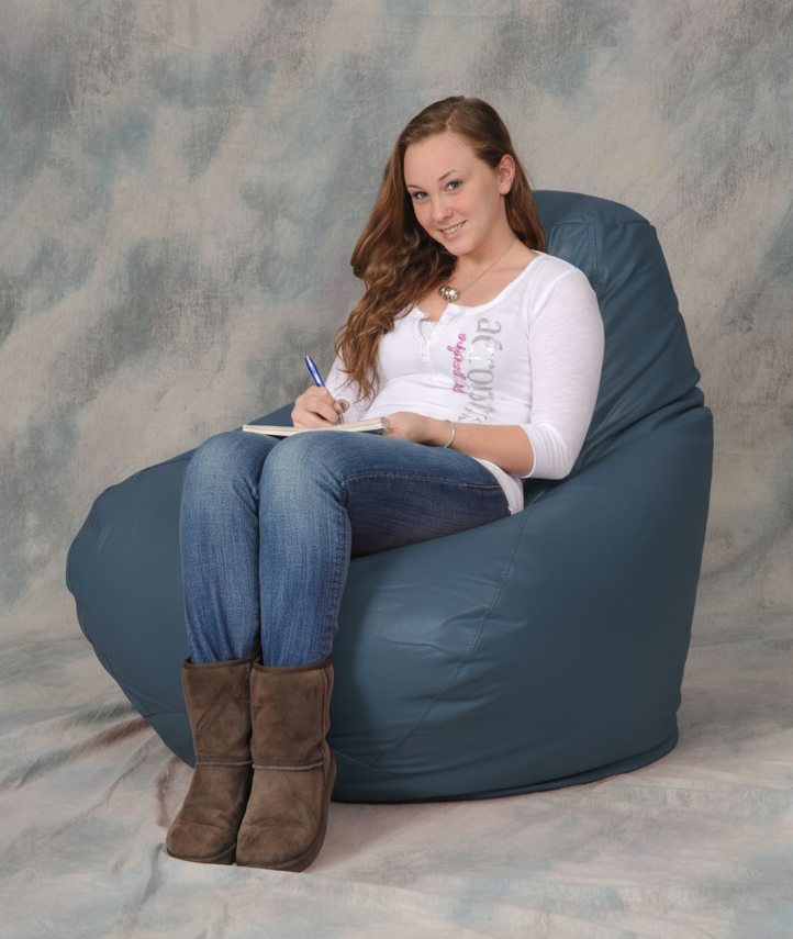 Smoke Blue  Bean Bag Chairs for Adults