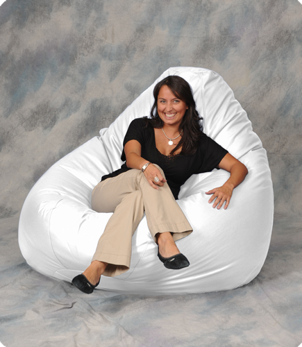 Designer White Giant Bean Bag