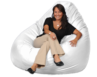 Designer White Giant Bean Bag