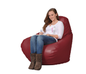 Red Dark Large Bean Bag