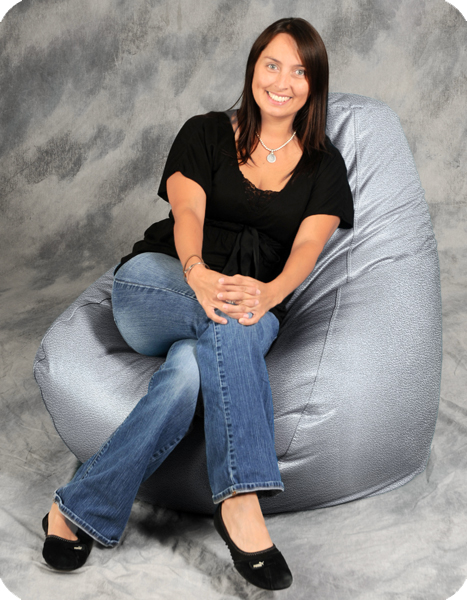 Silver  Bean Bag Chairs for Adults