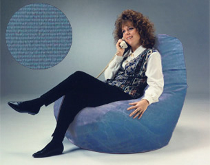 Denim Country Blue Bean Bag Chairs for Adults
