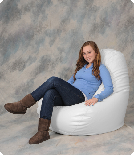 Designer White Bean Bag Chairs for Adults