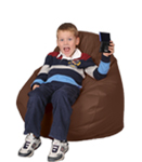 Golden Brown Kids Bean Bag Chairs