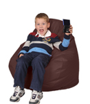 Spicy Brown Kids Bean Bag Chairs